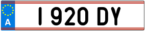 Trailer License Plate